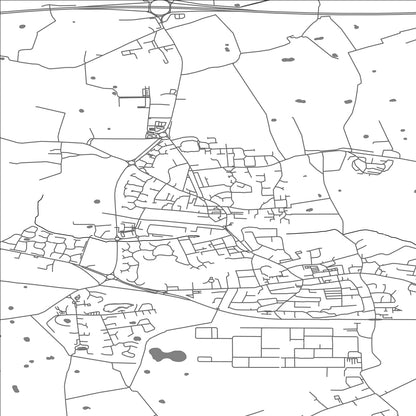 ROAD MAP OF MEDLAR-WITH-WESHAM, UNITED KINGDOM BY MAPBAKES