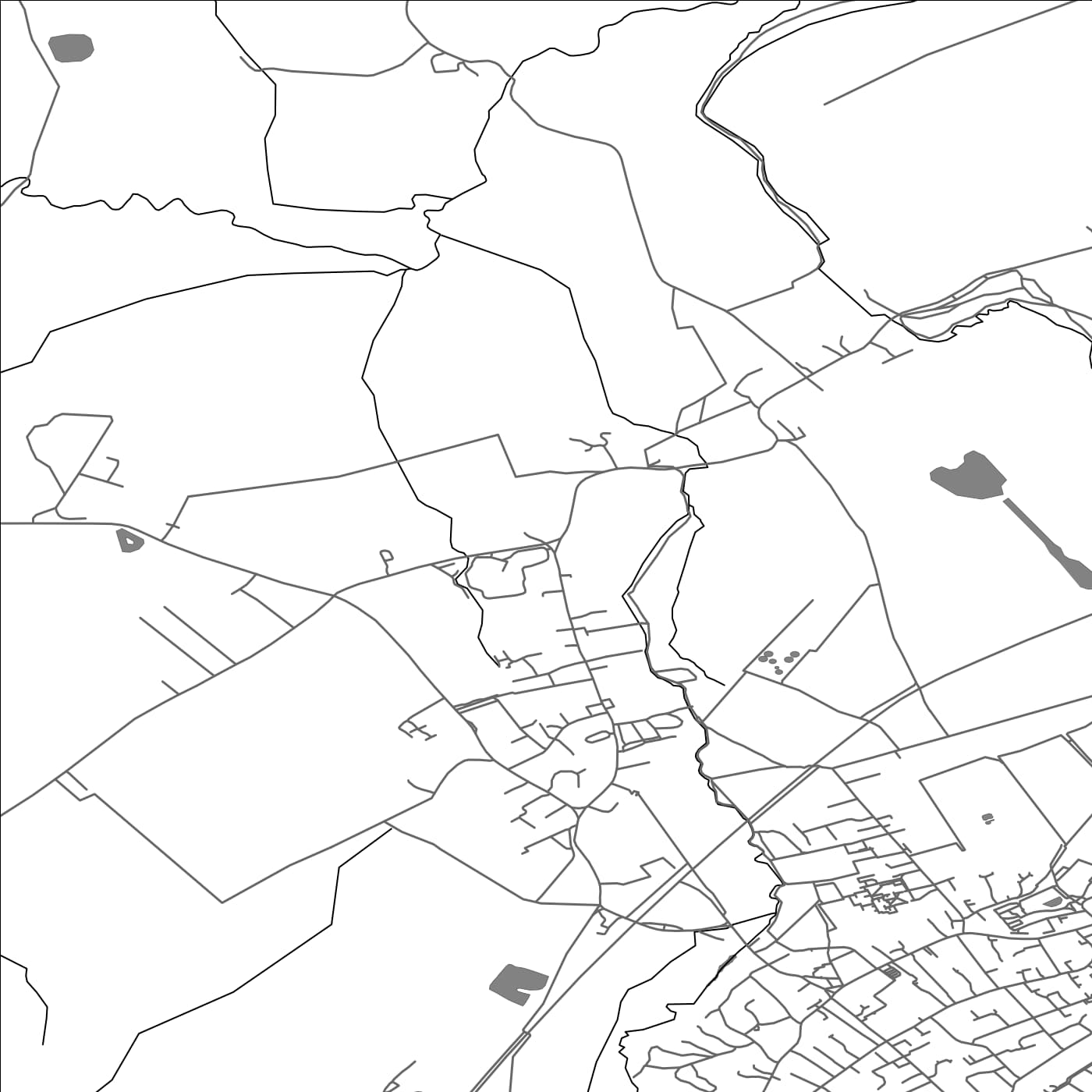 ROAD MAP OF MELDRETH, UNITED KINGDOM BY MAPBAKES