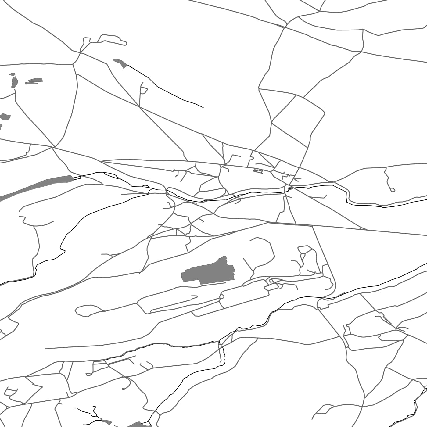 ROAD MAP OF MELLS, UNITED KINGDOM BY MAPBAKES