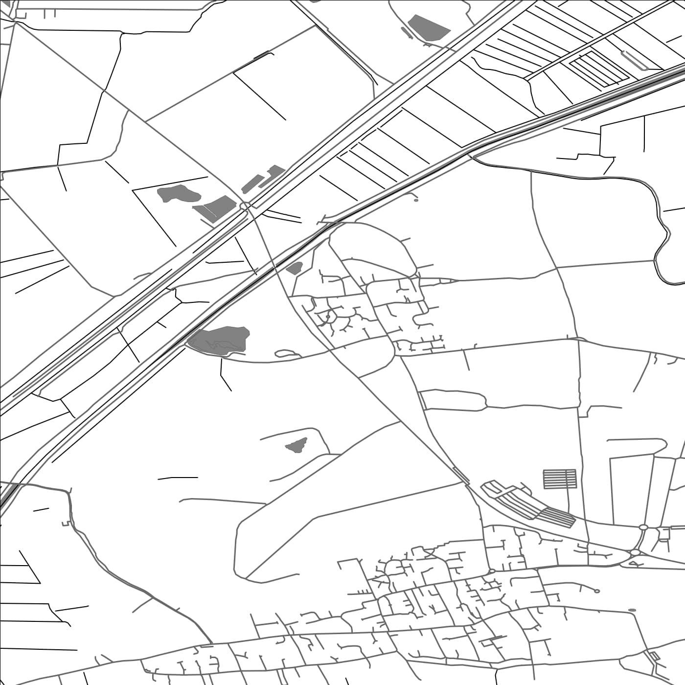 ROAD MAP OF MEPAL, UNITED KINGDOM BY MAPBAKES