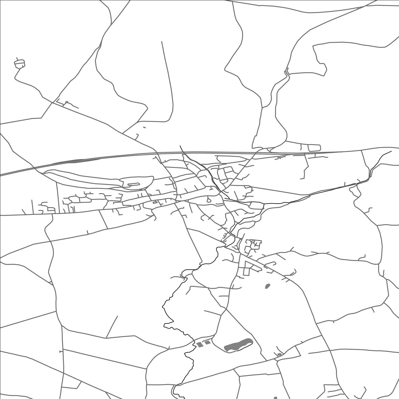 ROAD MAP OF MERE, UNITED KINGDOM BY MAPBAKES