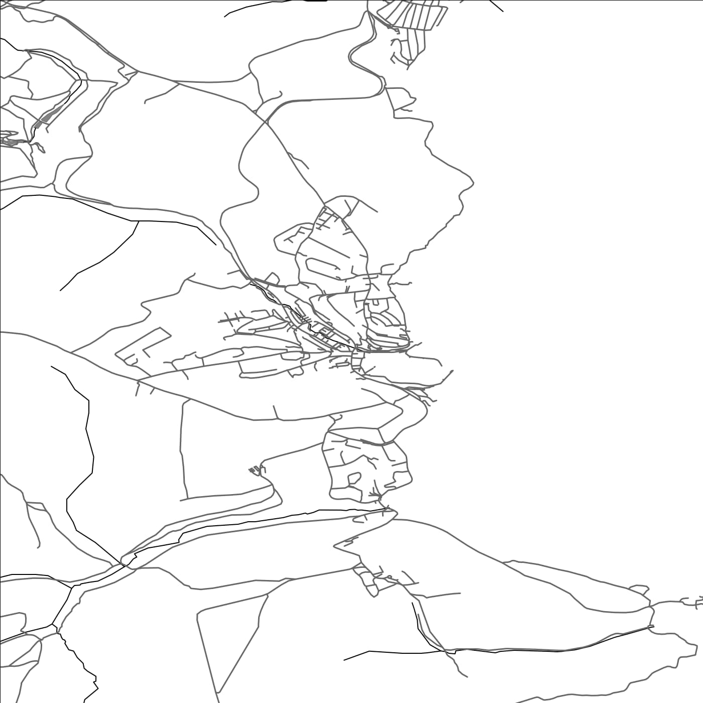 ROAD MAP OF MEVAGISSEY, UNITED KINGDOM BY MAPBAKES