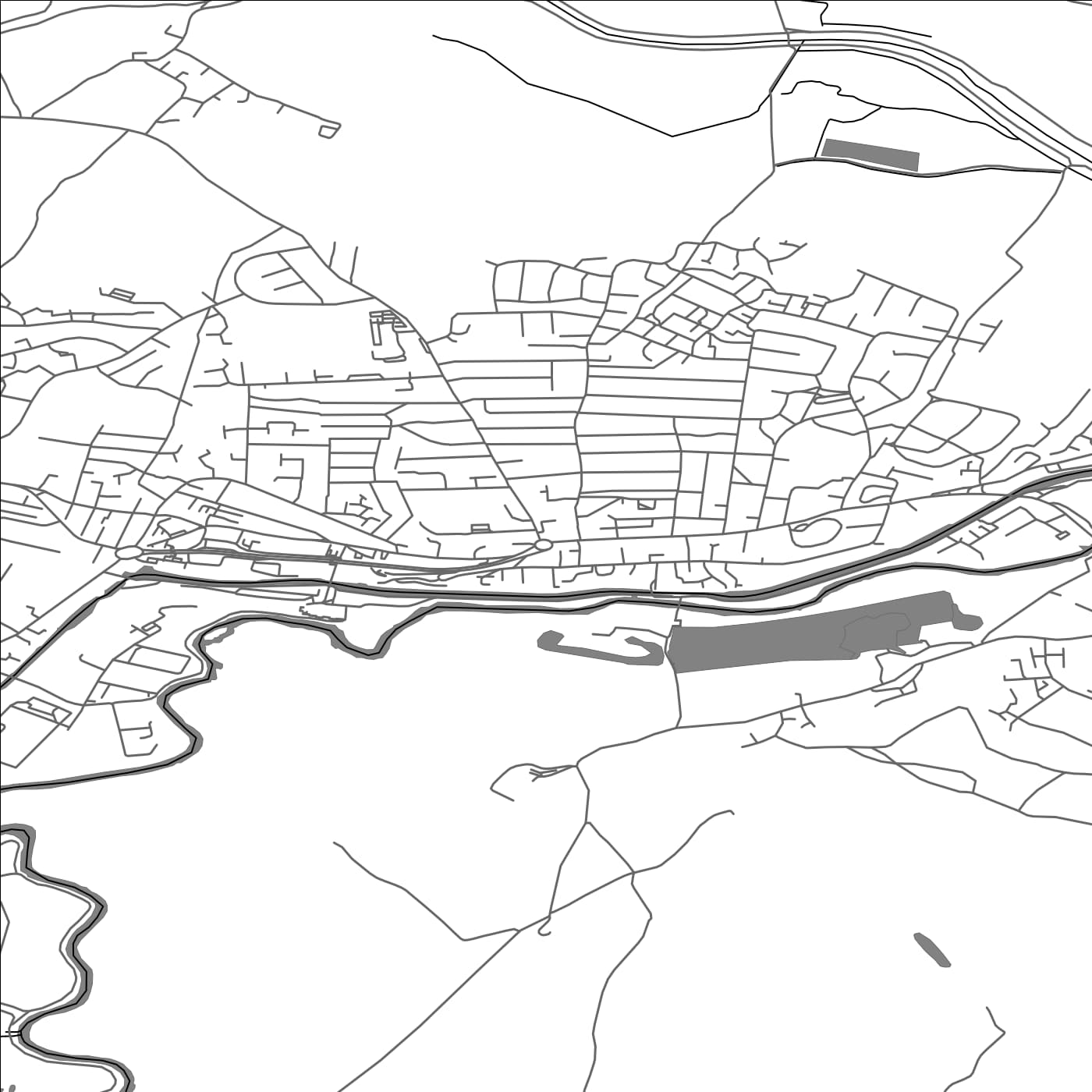 ROAD MAP OF MEXBOROUGH, UNITED KINGDOM BY MAPBAKES