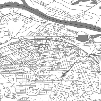 ROAD MAP OF MIDDLESBROUGH, UNITED KINGDOM BY MAPBAKES