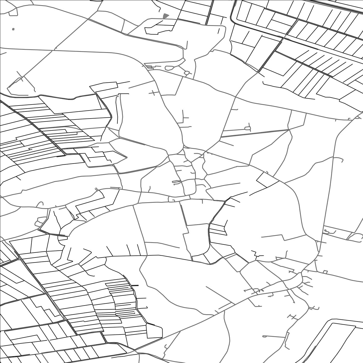 ROAD MAP OF MIDDLEZOY, UNITED KINGDOM BY MAPBAKES