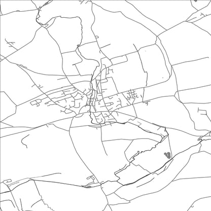 ROAD MAP OF MILBORNE PORT, UNITED KINGDOM BY MAPBAKES