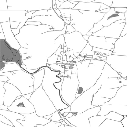 ROAD MAP OF MILNTHORPE, UNITED KINGDOM BY MAPBAKES