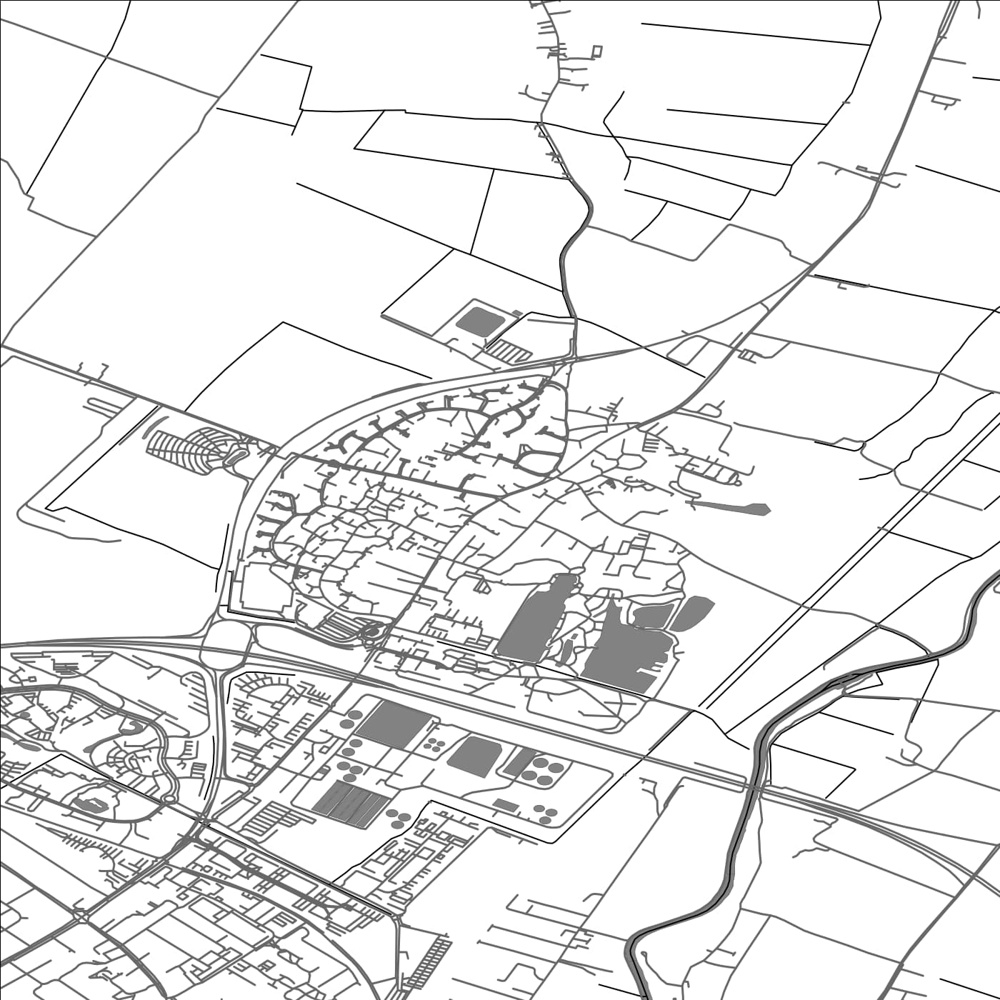 ROAD MAP OF MILTON, UNITED KINGDOM BY MAPBAKES