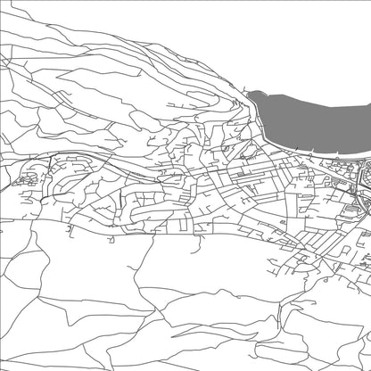 ROAD MAP OF MINEHEAD, UNITED KINGDOM BY MAPBAKES