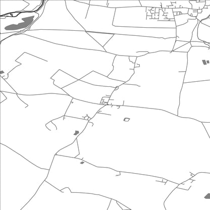 ROAD MAP OF MOGERHANGER, UNITED KINGDOM BY MAPBAKES