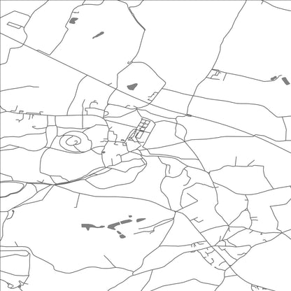 ROAD MAP OF MONTACUTE, UNITED KINGDOM BY MAPBAKES