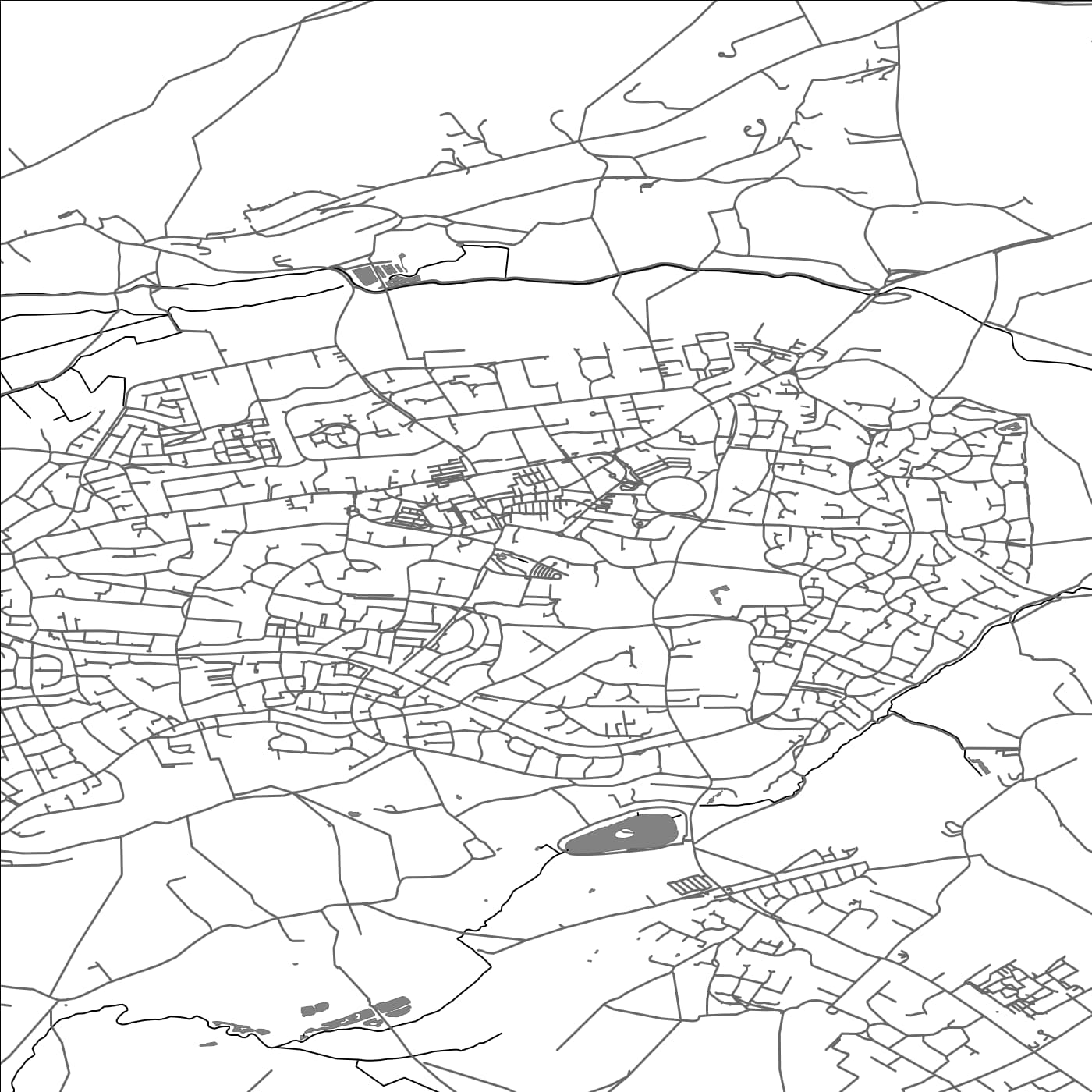 ROAD MAP OF NAILSEA, UNITED KINGDOM BY MAPBAKES