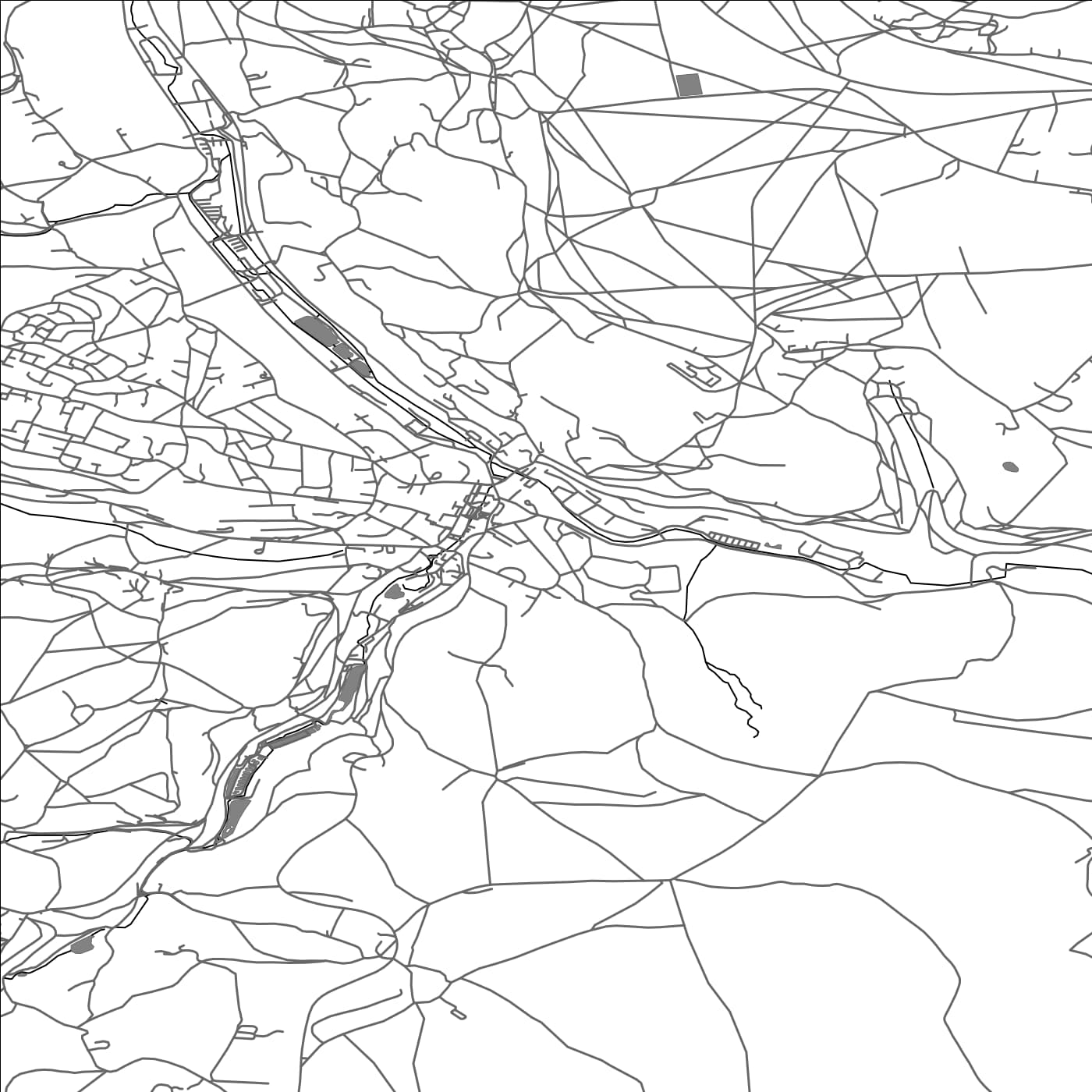 ROAD MAP OF NAILSWORTH, UNITED KINGDOM BY MAPBAKES