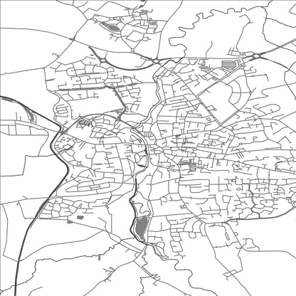 ROAD MAP OF NANTWICH, UNITED KINGDOM BY MAPBAKES