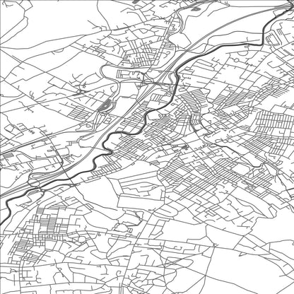 ROAD MAP OF NELSON, UNITED KINGDOM BY MAPBAKES