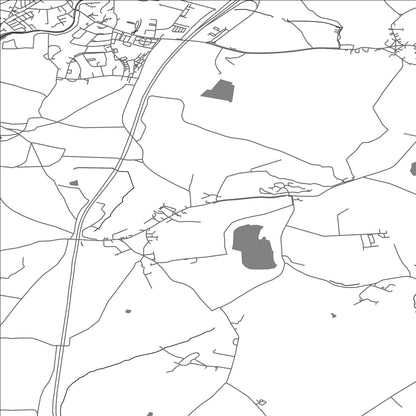 ROAD MAP OF NETHER KELLET, UNITED KINGDOM BY MAPBAKES