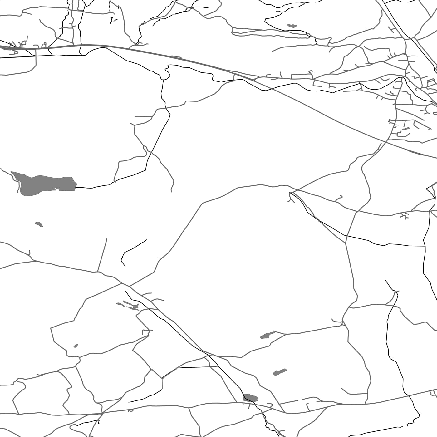 ROAD MAP OF NETHER STAVELEY, UNITED KINGDOM BY MAPBAKES