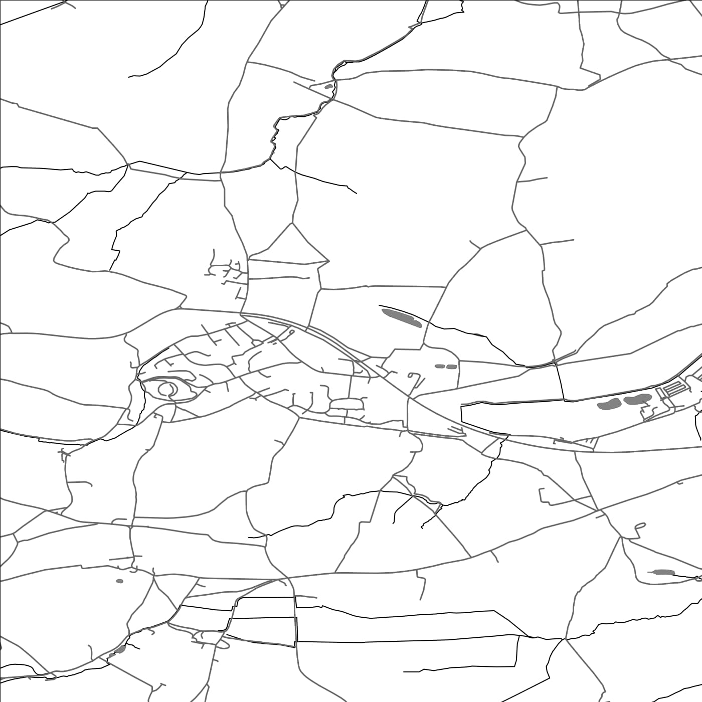 ROAD MAP OF NETHER STOWEY, UNITED KINGDOM BY MAPBAKES