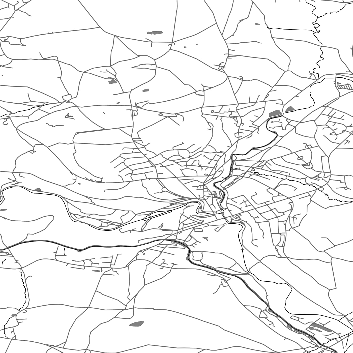 ROAD MAP OF NEW MILLS, UNITED KINGDOM BY MAPBAKES