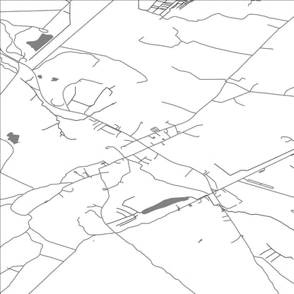 ROAD MAP OF NEWBOROUGH, UNITED KINGDOM BY MAPBAKES