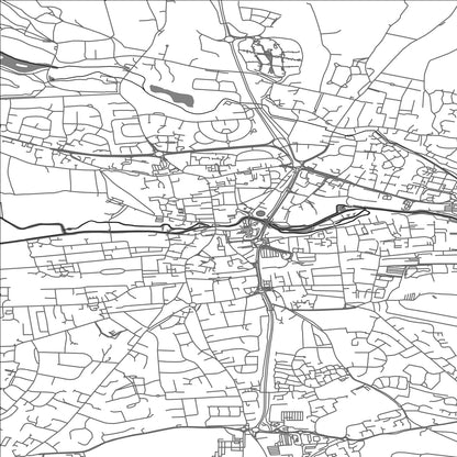 ROAD MAP OF NEWBURY, UNITED KINGDOM BY MAPBAKES