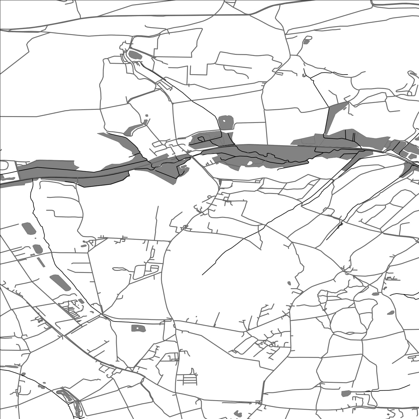 ROAD MAP OF NEWCHURCH, UNITED KINGDOM BY MAPBAKES