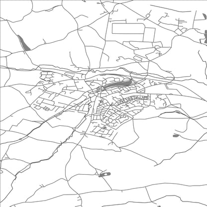 ROAD MAP OF NEWENT, UNITED KINGDOM BY MAPBAKES