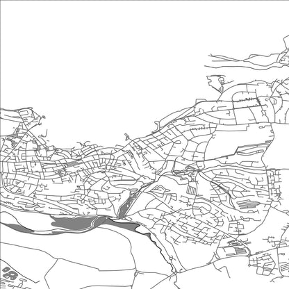 ROAD MAP OF NEWQUAY, UNITED KINGDOM BY MAPBAKES