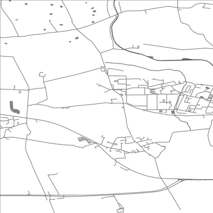 ROAD MAP OF NEWTON-WITH-CLIFTON, UNITED KINGDOM BY MAPBAKES