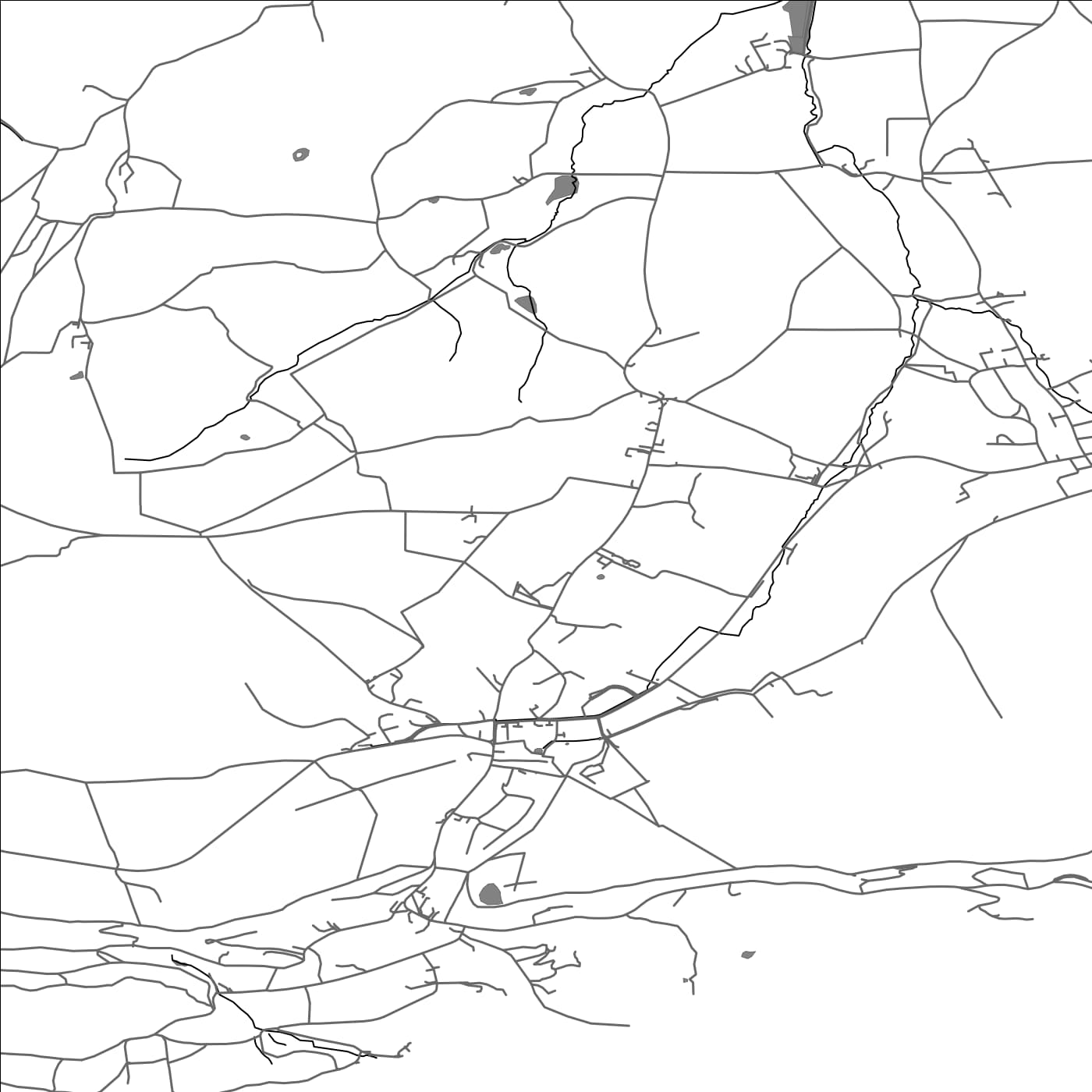 ROAD MAP OF NITON AND WHITWELL, UNITED KINGDOM BY MAPBAKES