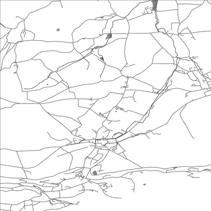 ROAD MAP OF NITON AND WHITWELL, UNITED KINGDOM BY MAPBAKES