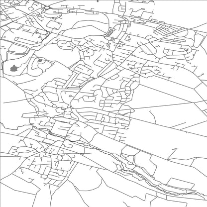 ROAD MAP OF NORTH AND SOUTH ANSTON, UNITED KINGDOM BY MAPBAKES