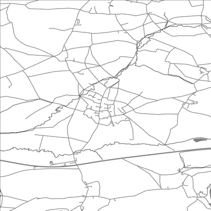 ROAD MAP OF NORTH CADBURY, UNITED KINGDOM BY MAPBAKES