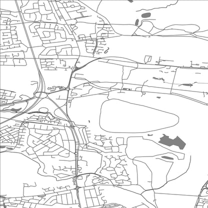 ROAD MAP OF NORTH GOSFORTH, UNITED KINGDOM BY MAPBAKES