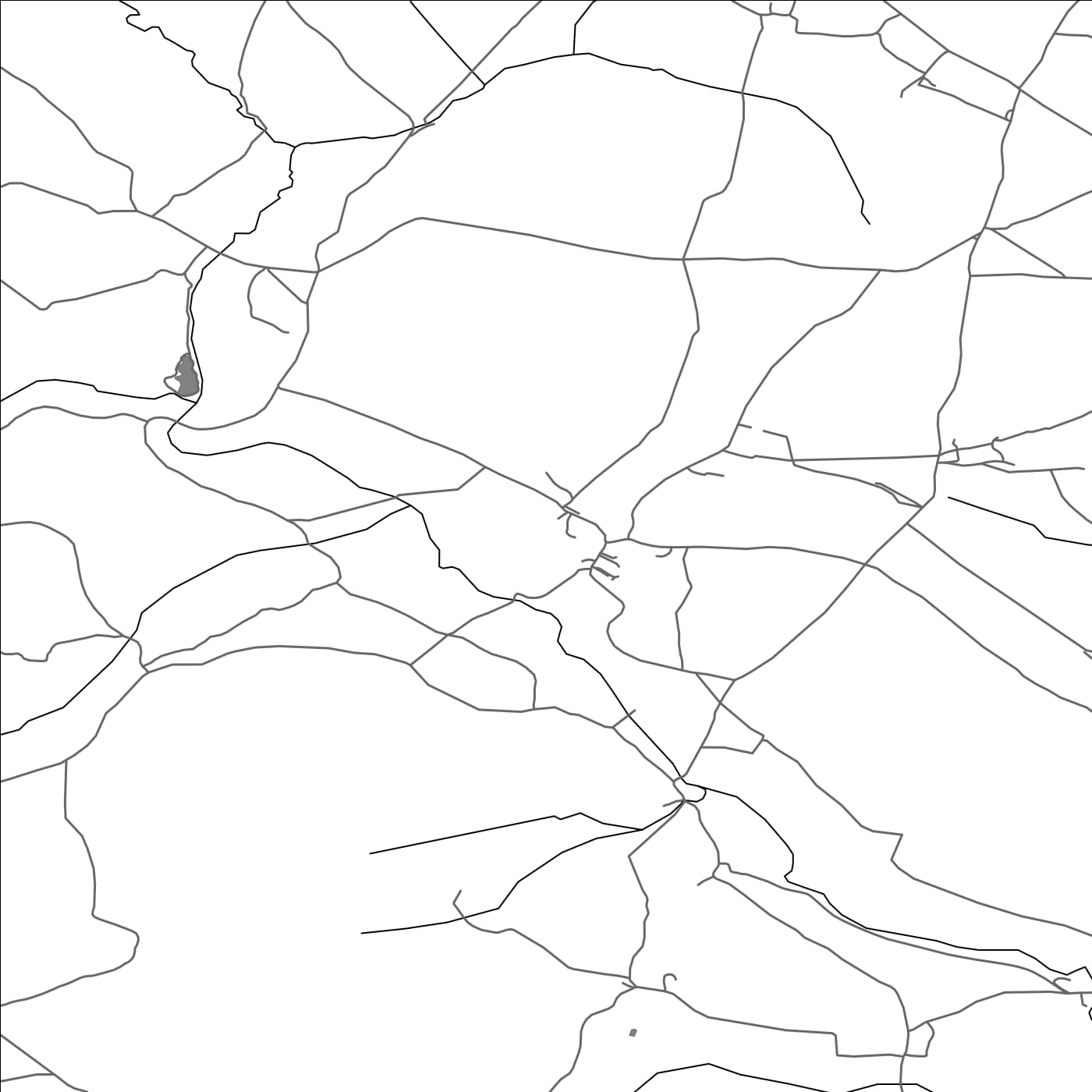 ROAD MAP OF NORTH HILL, UNITED KINGDOM BY MAPBAKES