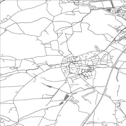 ROAD MAP OF NORTH PETHERTON, UNITED KINGDOM BY MAPBAKES