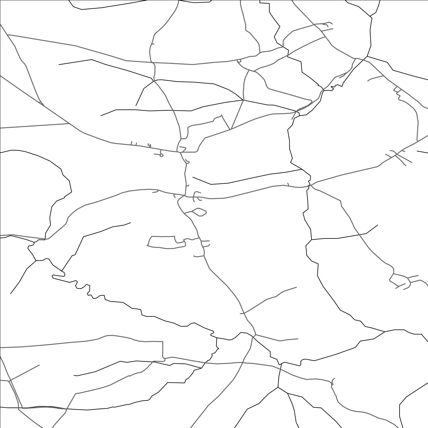 ROAD MAP OF NORTH PETHERWIN, UNITED KINGDOM BY MAPBAKES