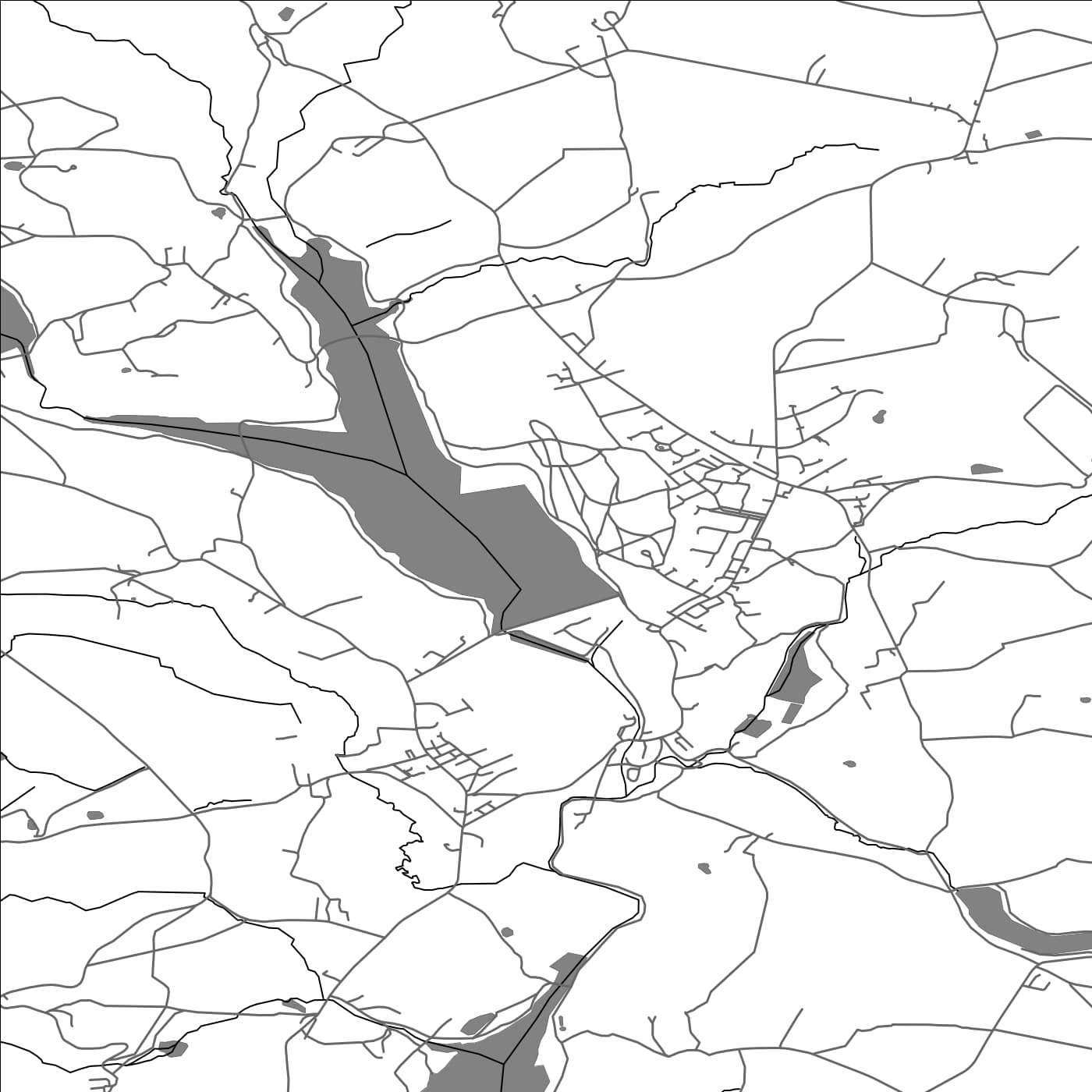 ROAD MAP OF NORTH TURTON, UNITED KINGDOM BY MAPBAKES