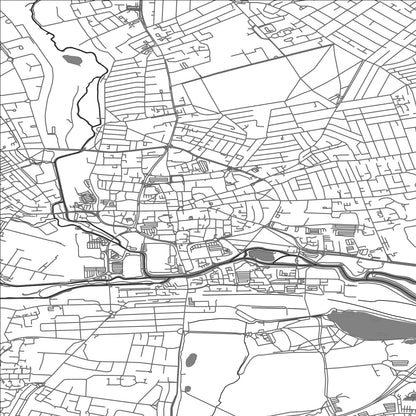 ROAD MAP OF NORTHAMPTON, UNITED KINGDOM BY MAPBAKES