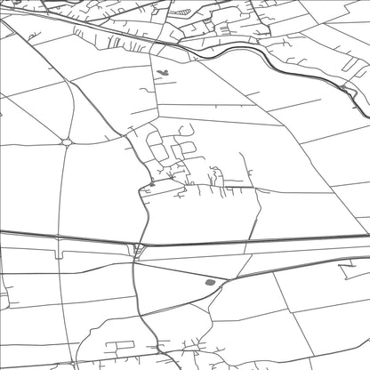 ROAD MAP OF NORTHBOROUGH, UNITED KINGDOM BY MAPBAKES