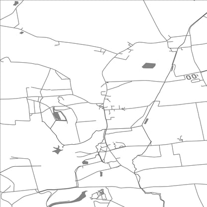 ROAD MAP OF NORTHILL, UNITED KINGDOM BY MAPBAKES