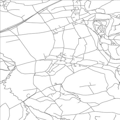 ROAD MAP OF NORTON SUB HAMDON, UNITED KINGDOM BY MAPBAKES