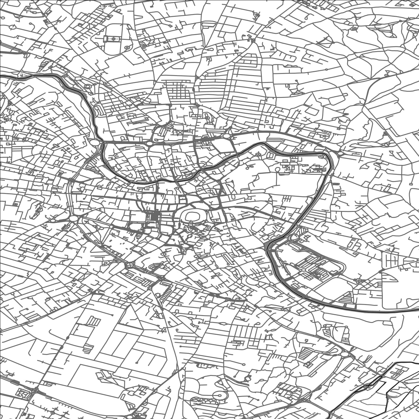 ROAD MAP OF NORWICH, UNITED KINGDOM BY MAPBAKES