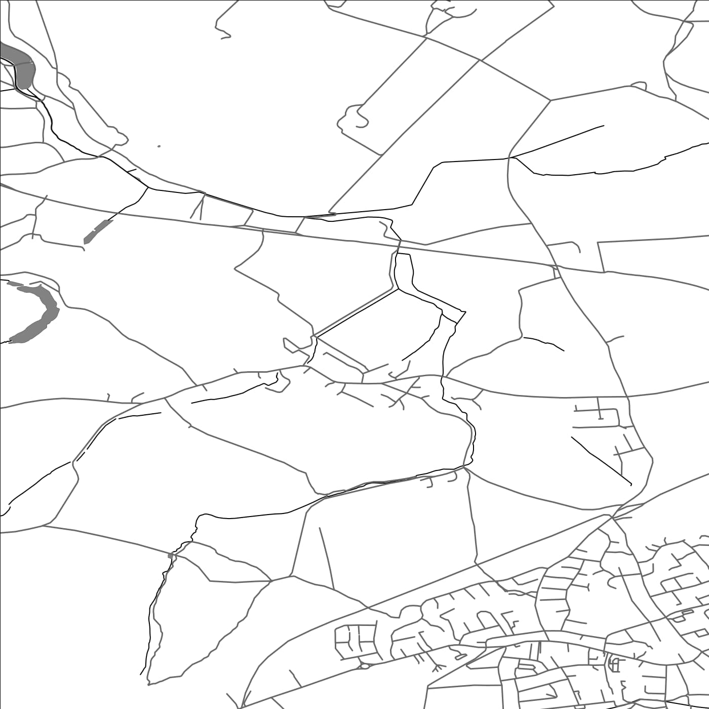 ROAD MAP OF NOTTON, UNITED KINGDOM BY MAPBAKES