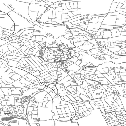 ROAD MAP OF NUNEATON, UNITED KINGDOM BY MAPBAKES