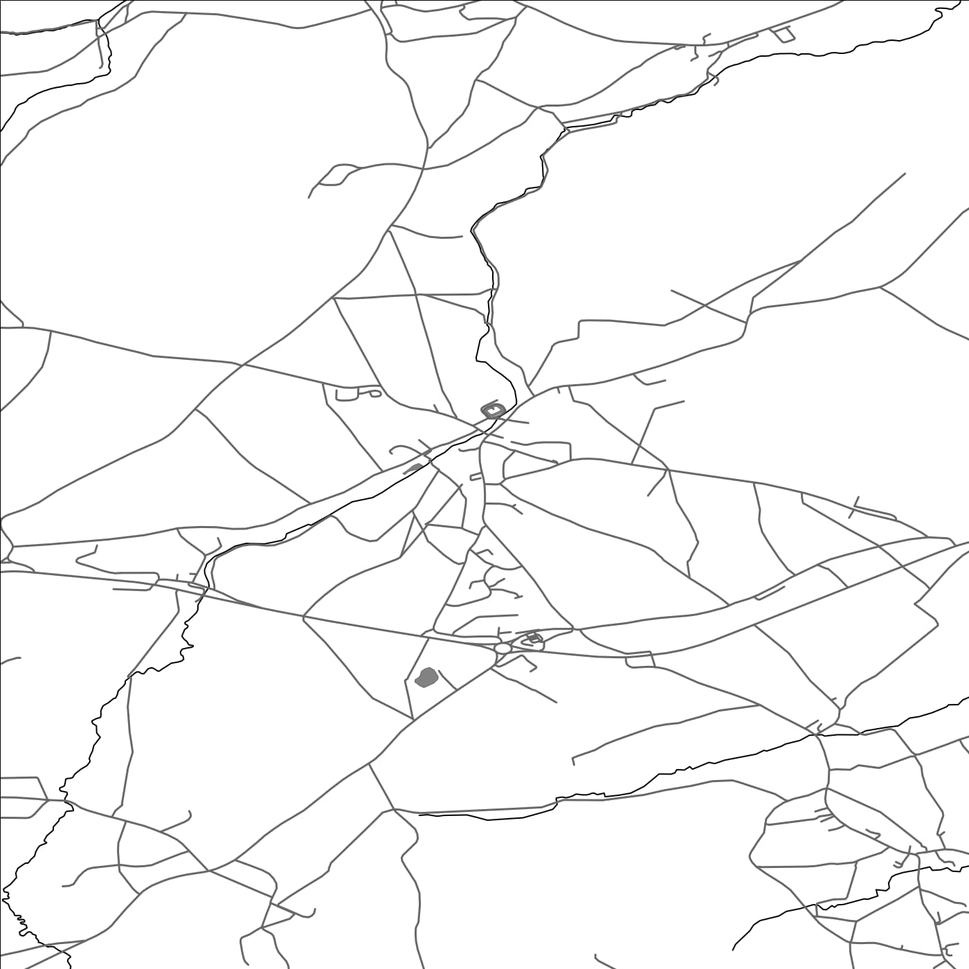 ROAD MAP OF NUNNEY, UNITED KINGDOM BY MAPBAKES