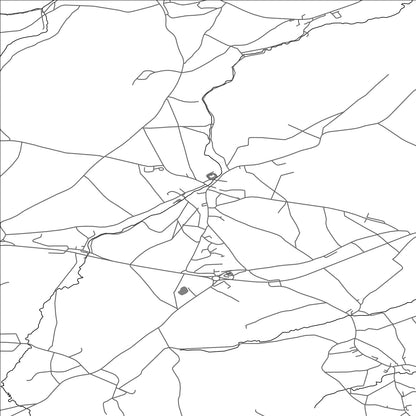 ROAD MAP OF NUNNEY, UNITED KINGDOM BY MAPBAKES