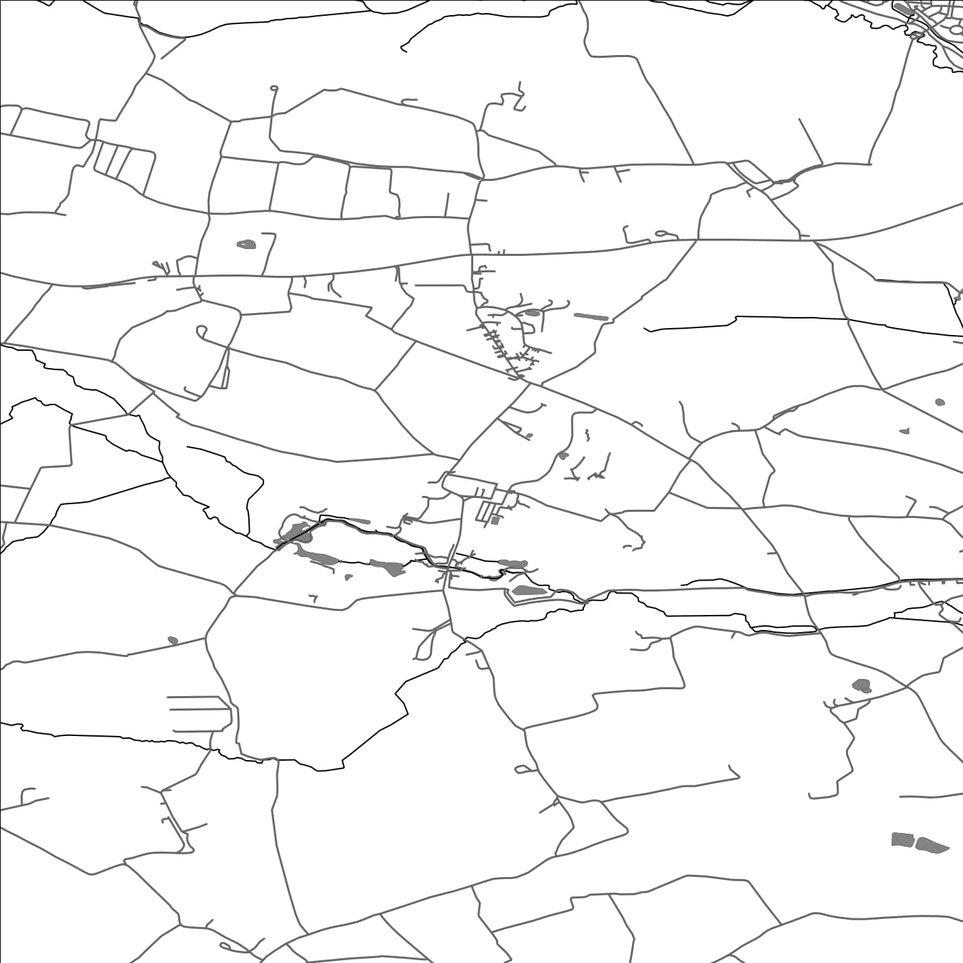 ROAD MAP OF OAKE, UNITED KINGDOM BY MAPBAKES