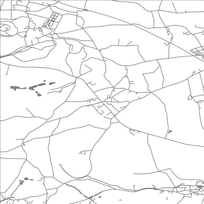 ROAD MAP OF ODCOMBE, UNITED KINGDOM BY MAPBAKES