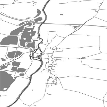 ROAD MAP OF OFFORD CLUNY ANDOFFORD D'ARCY, UNITED KINGDOM BY MAPBAKES